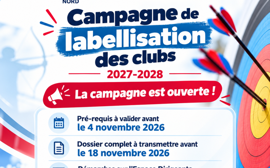 La campagne de labellisation des clubs est officiellement lancée !
